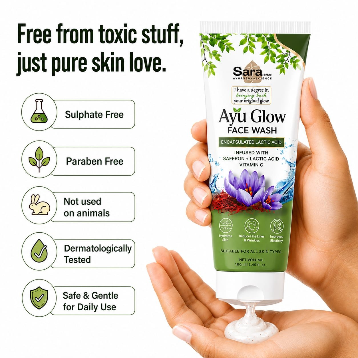 AYU GLOW FACEWASH - Image 4